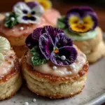 edible flower sugar cookies - featured image