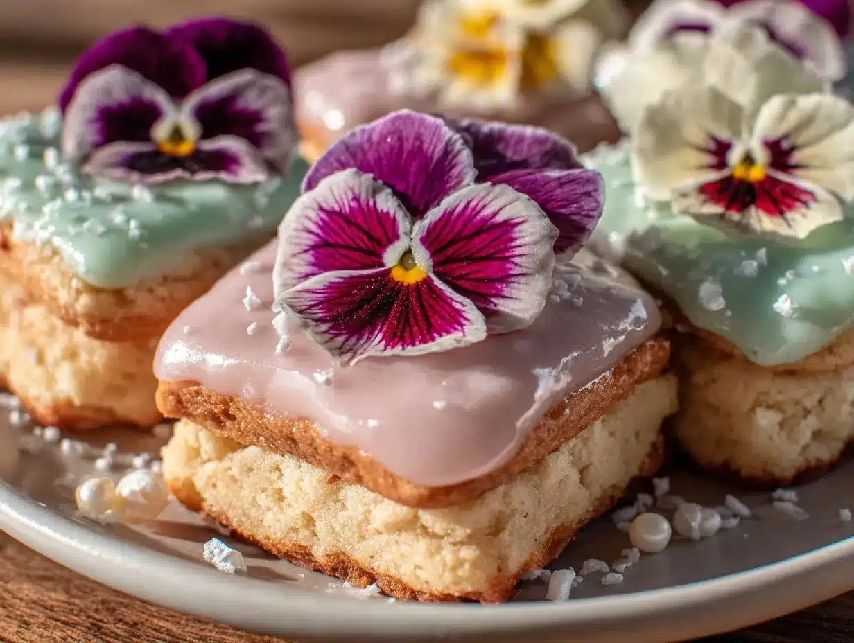 edible flower sugar cookies preparation steps