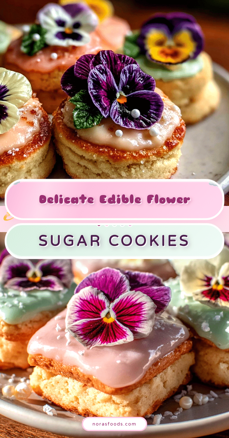 edible flower sugar cookies recipe