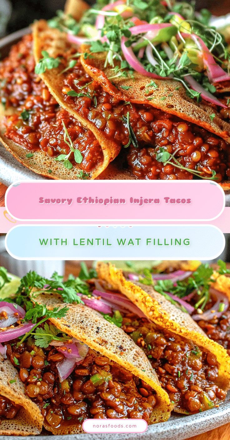 Ethiopian injera tacos recipe