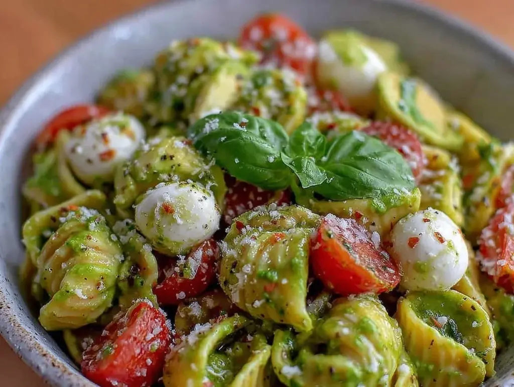 Fresh Avocado Caprese Pasta Salad - featured image