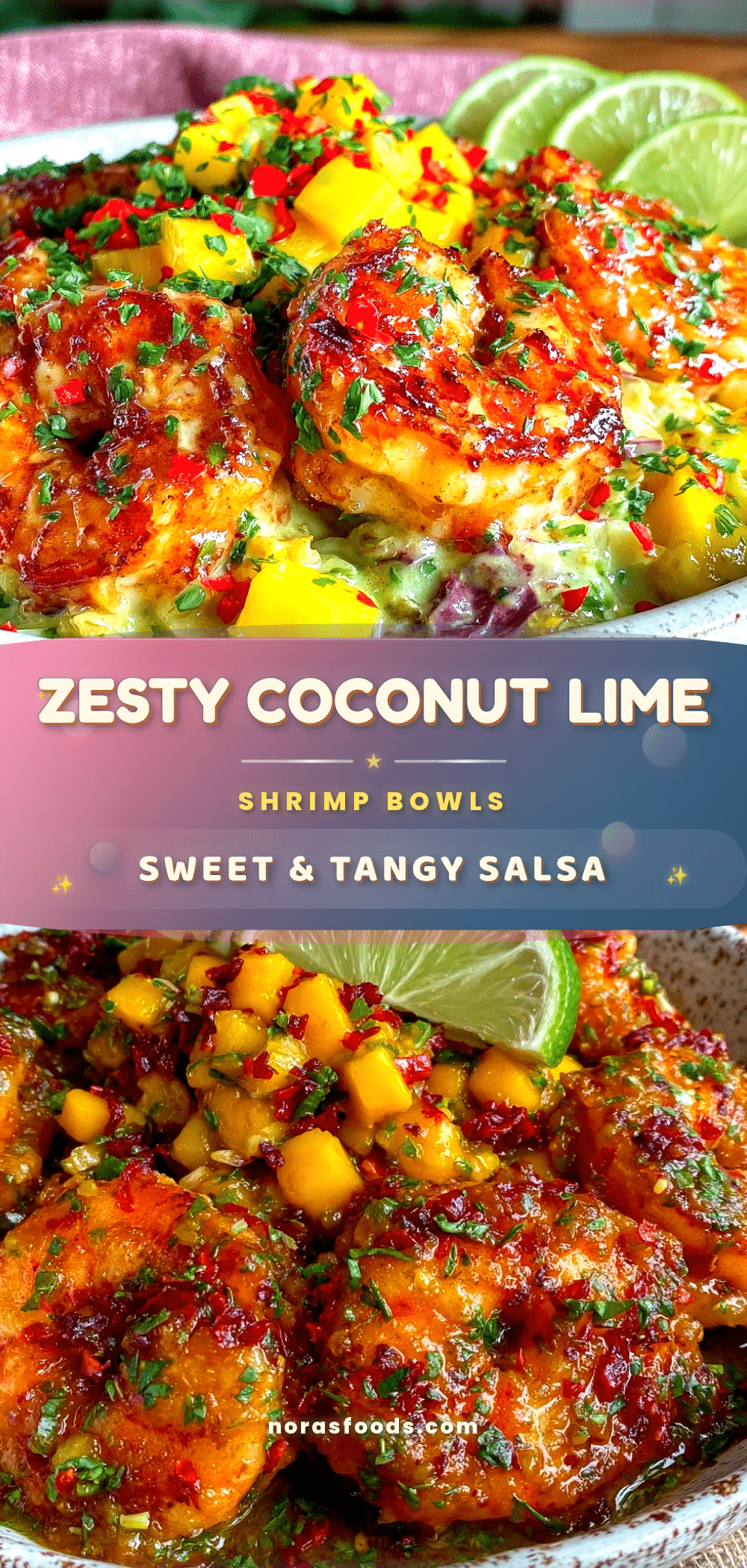 fresh coconut lime shrimp bowls recipe