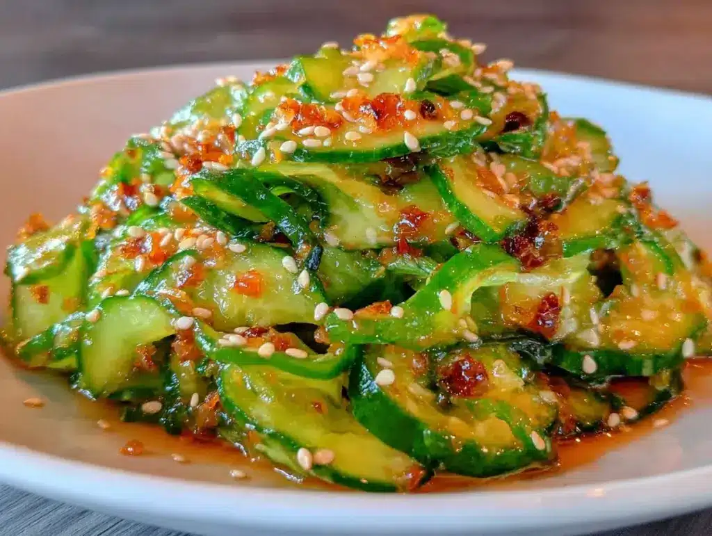 fresh cucumber salad - featured image