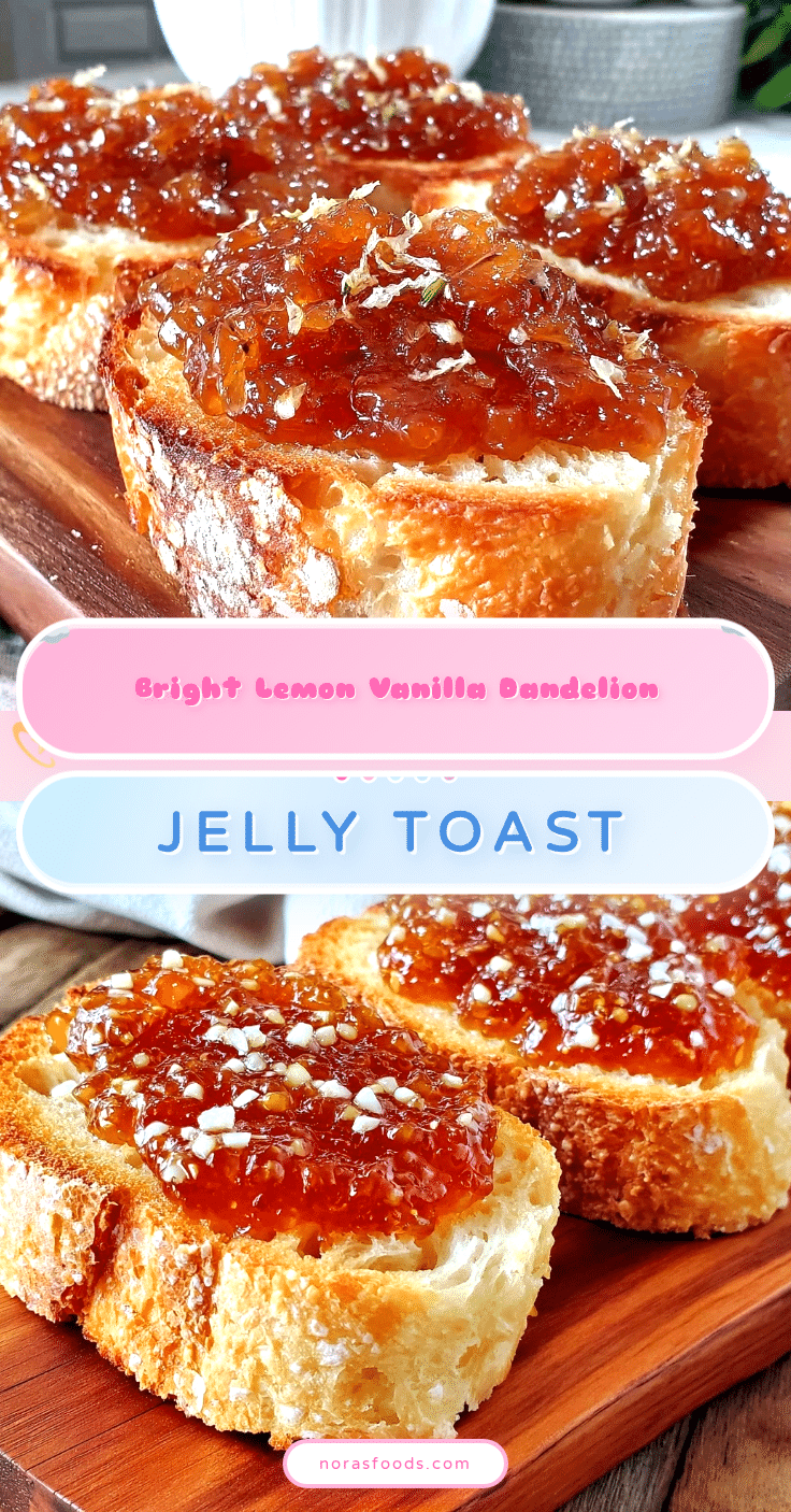 fresh dandelion jelly recipe