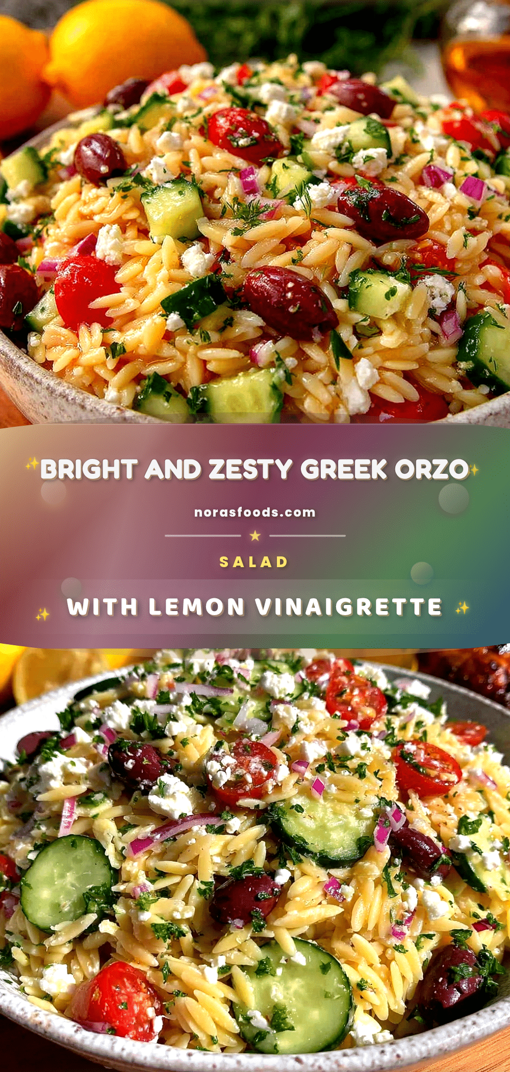 fresh greek orzo salad recipe