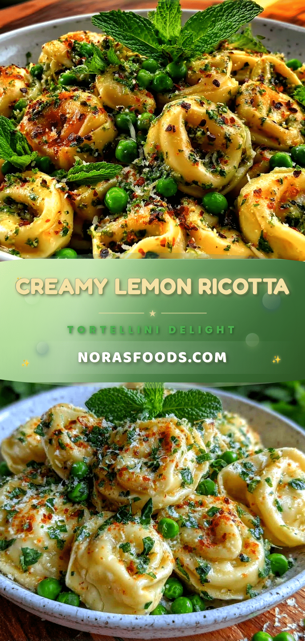fresh lemon ricotta tortellini recipe
