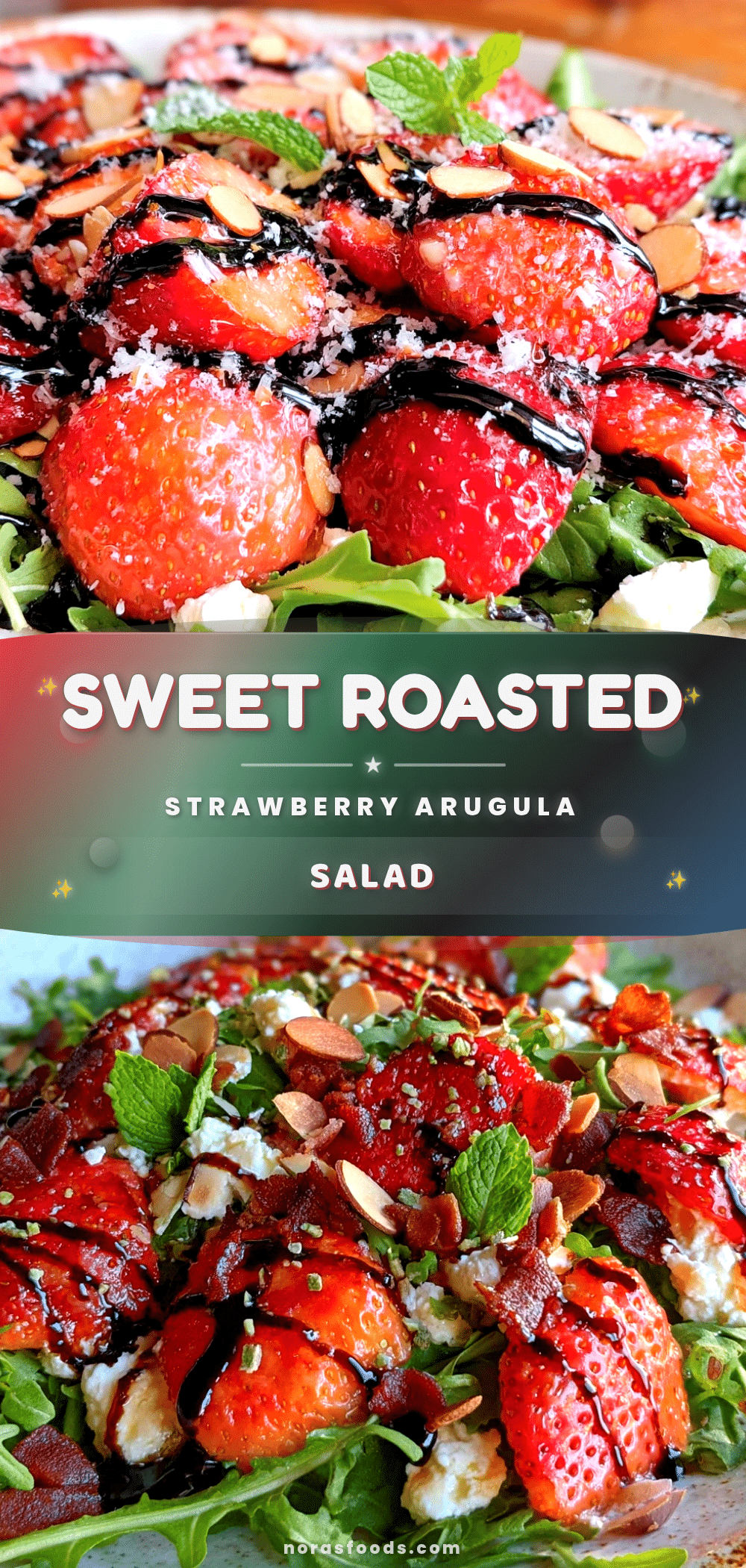 fresh roasted strawberry and arugula salad recipe