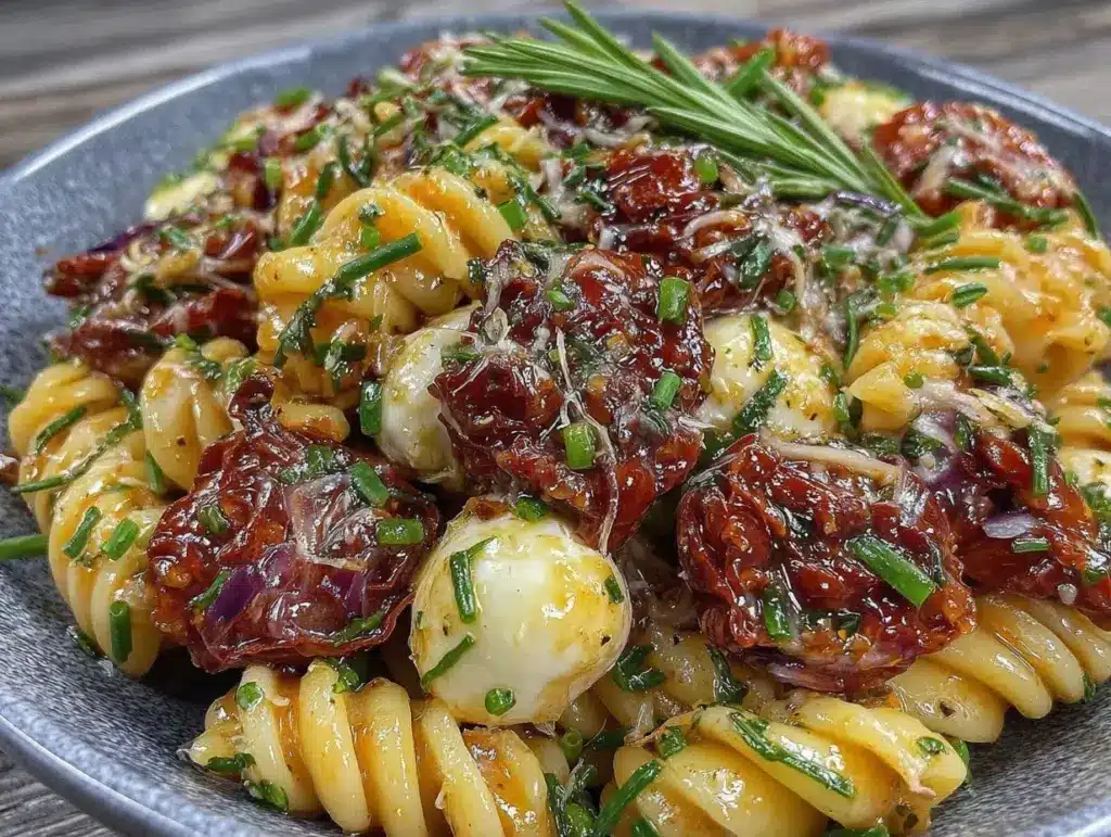 fresh summer pasta salad - featured image