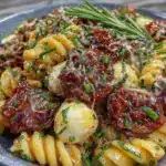 fresh summer pasta salad - featured image