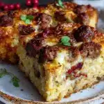 gluten free hash brown breakfast casserole - featured image