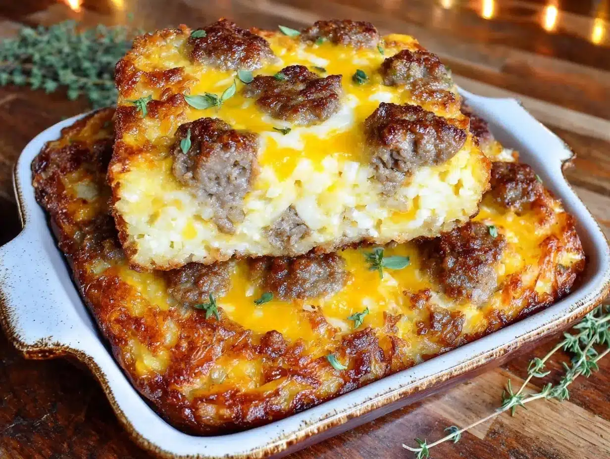 gluten free hash brown breakfast casserole preparation steps