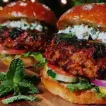 greek style lamb burgers - featured image