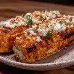 grilled corn on the cob with tajin and cotija butter - featured image