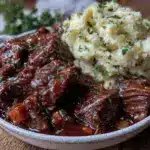 Guinness Braised Short Rib Irish Stew - featured image