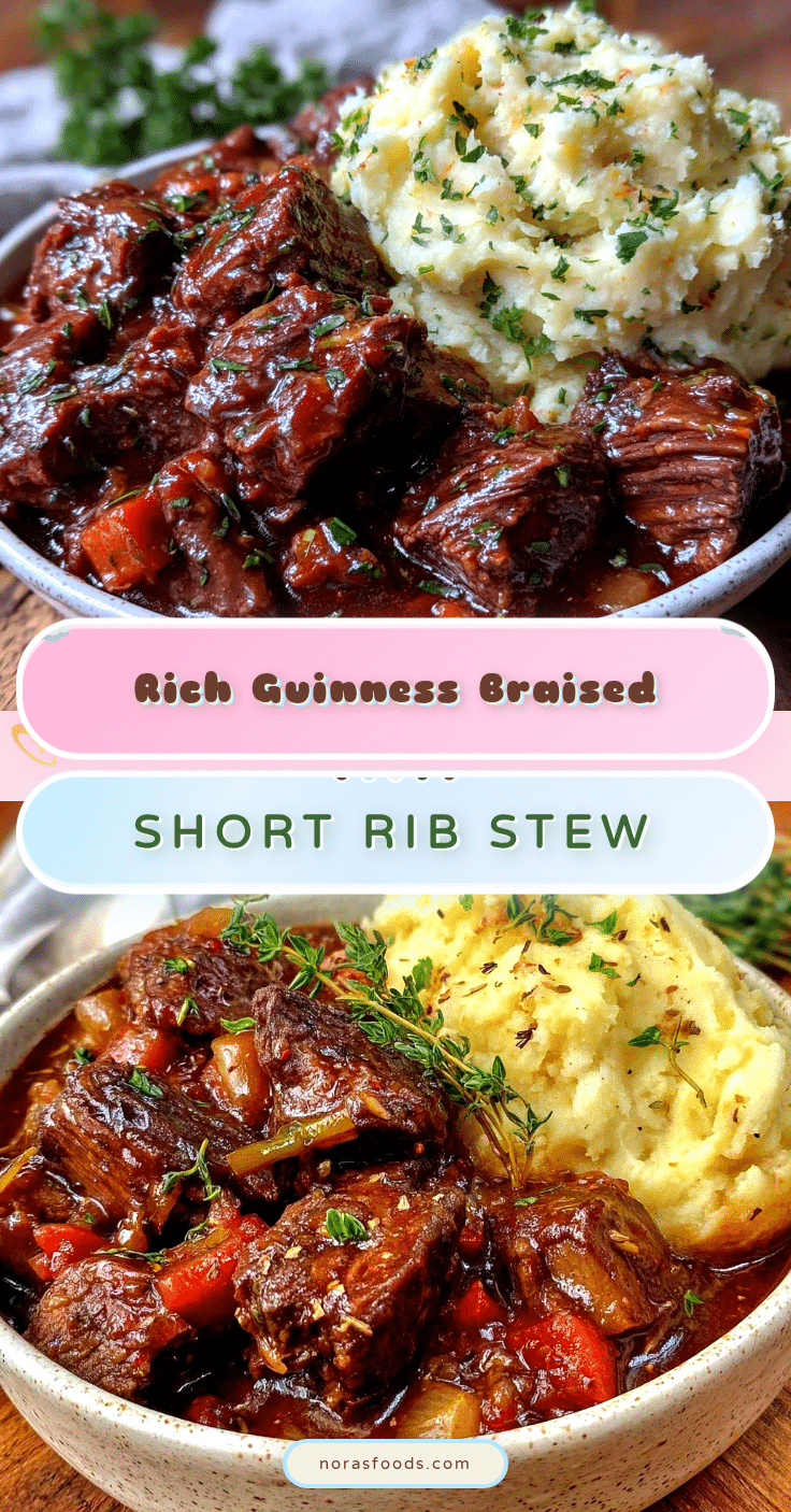 Guinness Braised Short Rib Irish Stew recipe