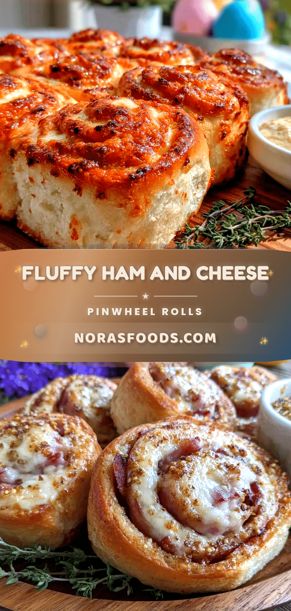 ham and cheese pinwheel rolls recipe