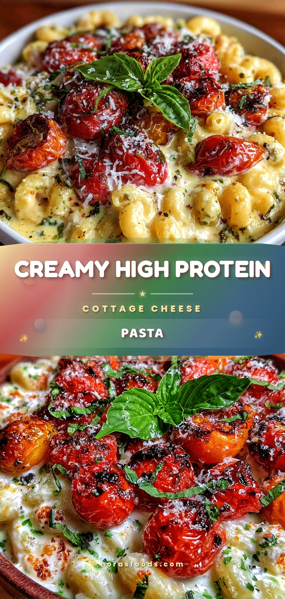 healthy high protein cottage cheese pasta recipe