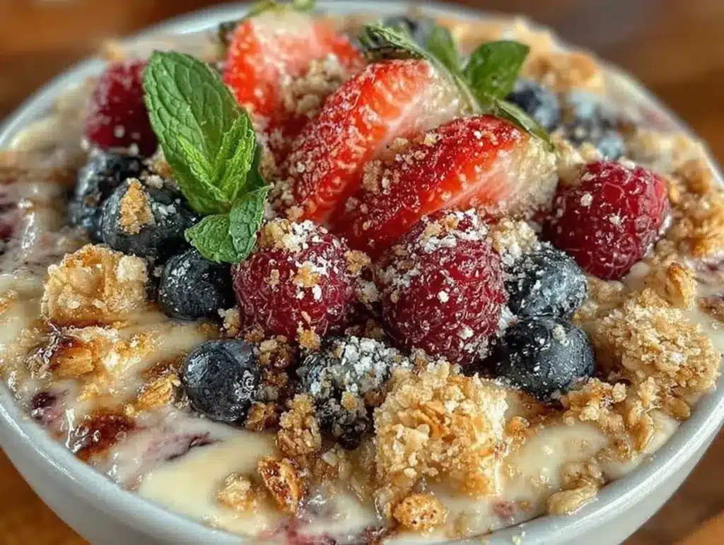 healthy protein smoothie bowl - featured image