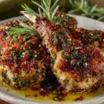herb crusted lamb chops - featured image