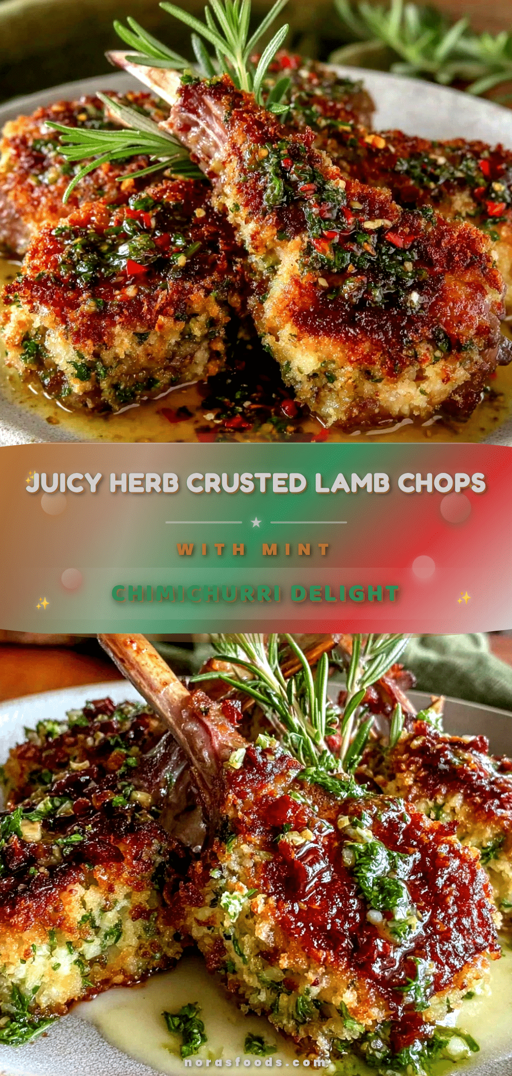 herb crusted lamb chops recipe