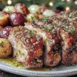 honey mustard glazed pork tenderloin - featured image