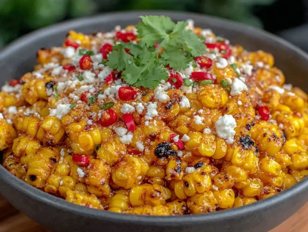 honey sriracha grilled corn salad - featured image