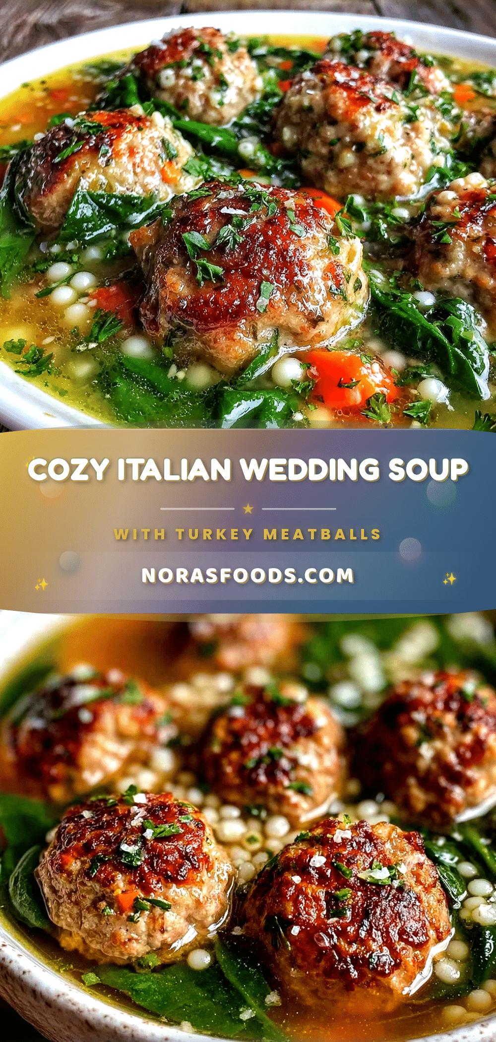 Italian Wedding Soup with Turkey Meatballs recipe