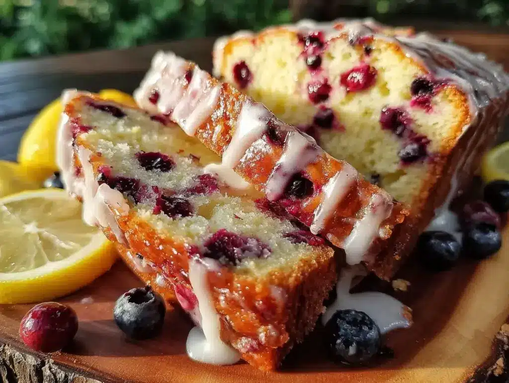 lemon blueberry pound cake - featured image