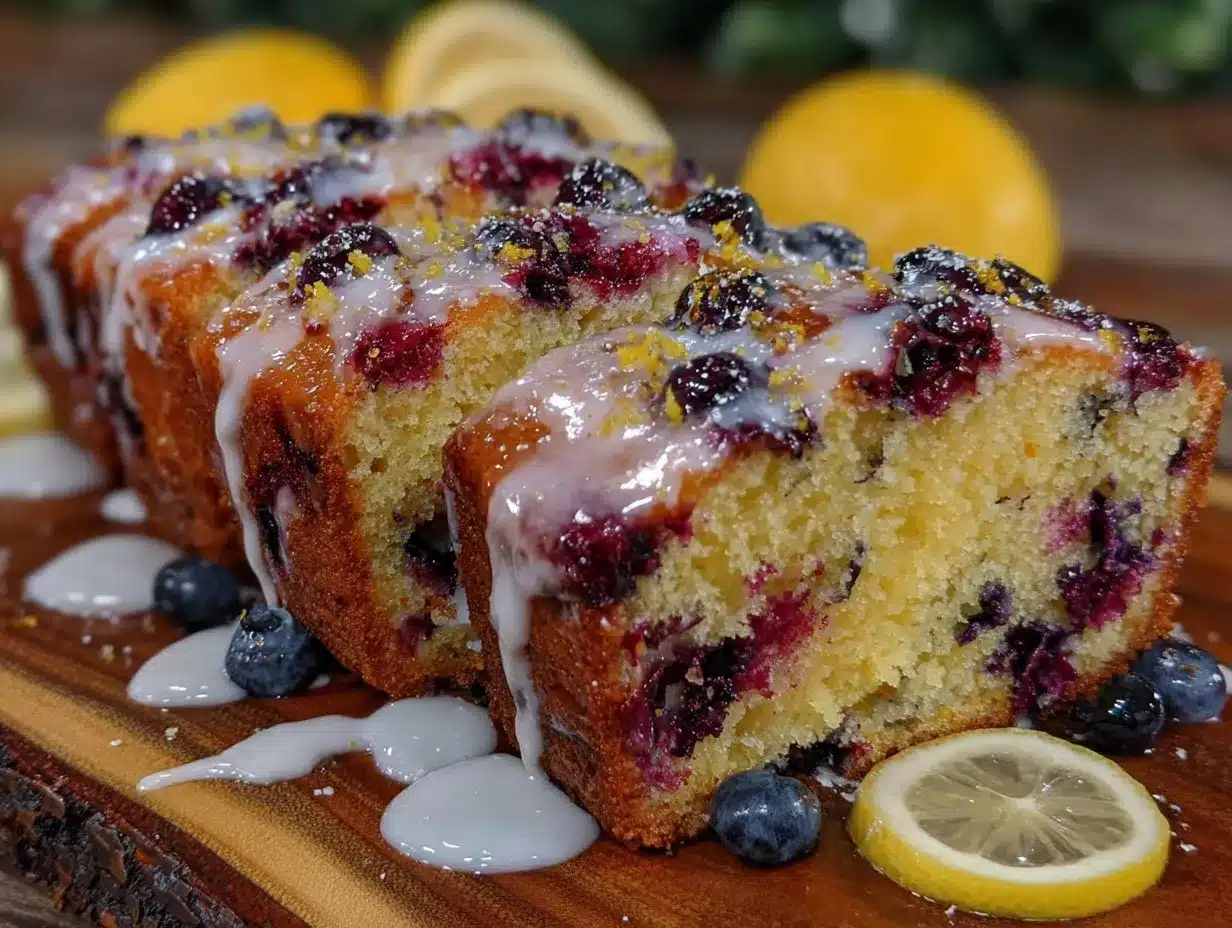 lemon blueberry pound cake preparation steps