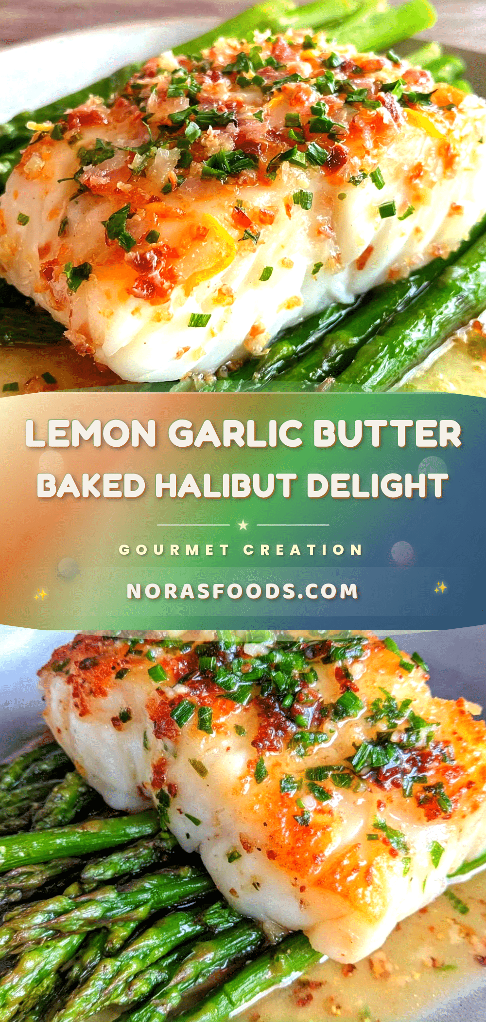 lemon garlic butter baked halibut recipe