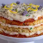 lemon lavender layer cake - featured image