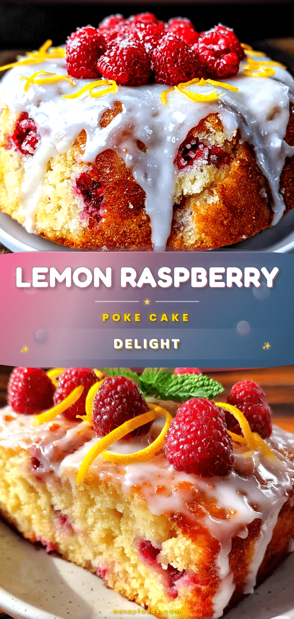 lemon raspberry poke cake recipe