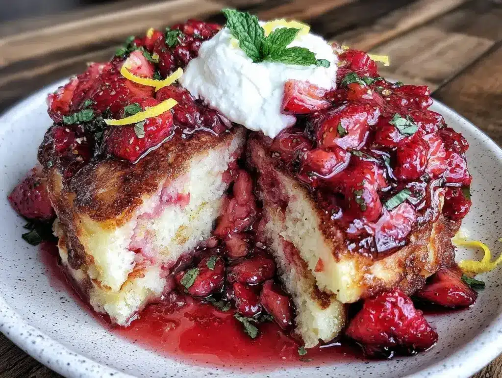 lemon ricotta pancakes - featured image
