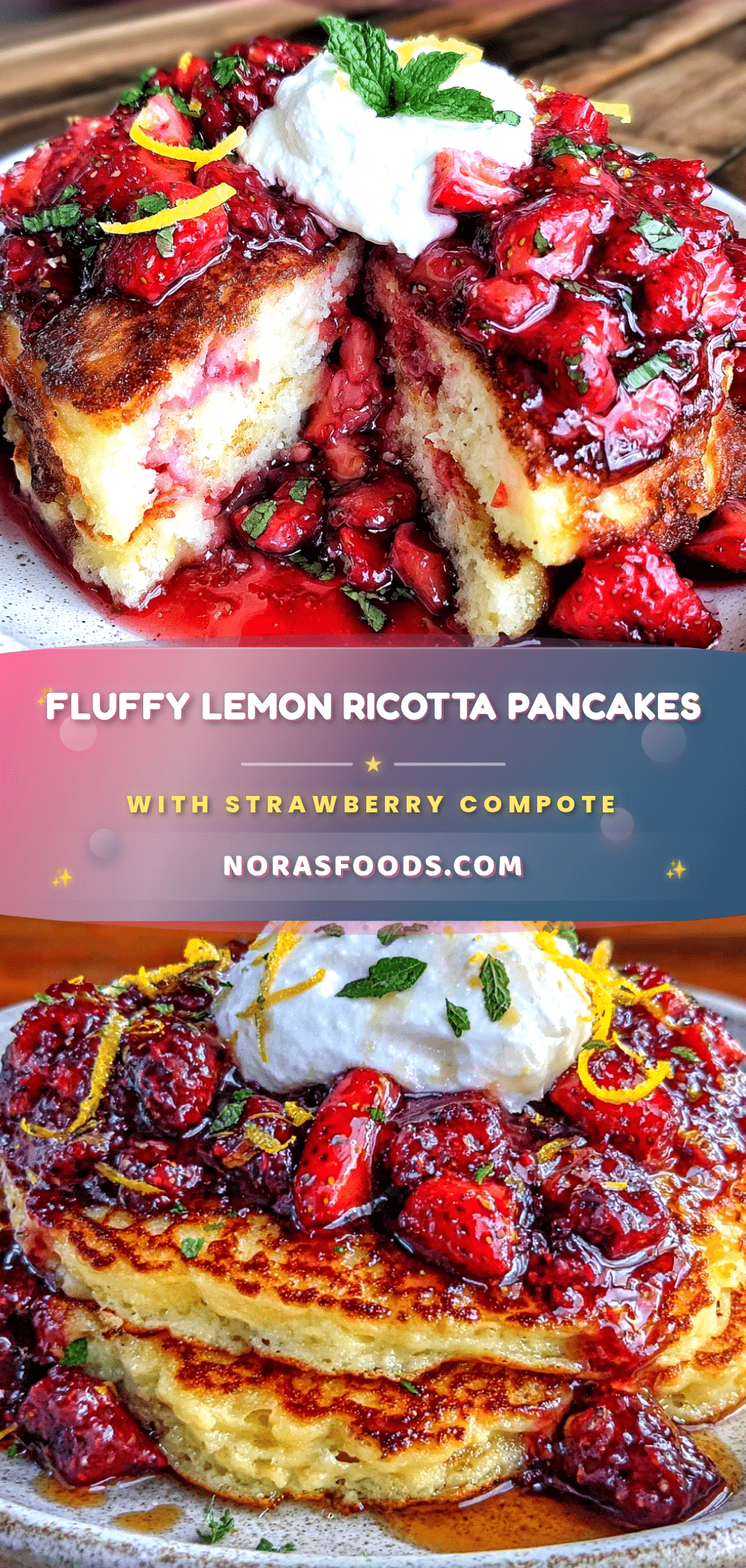 lemon ricotta pancakes recipe