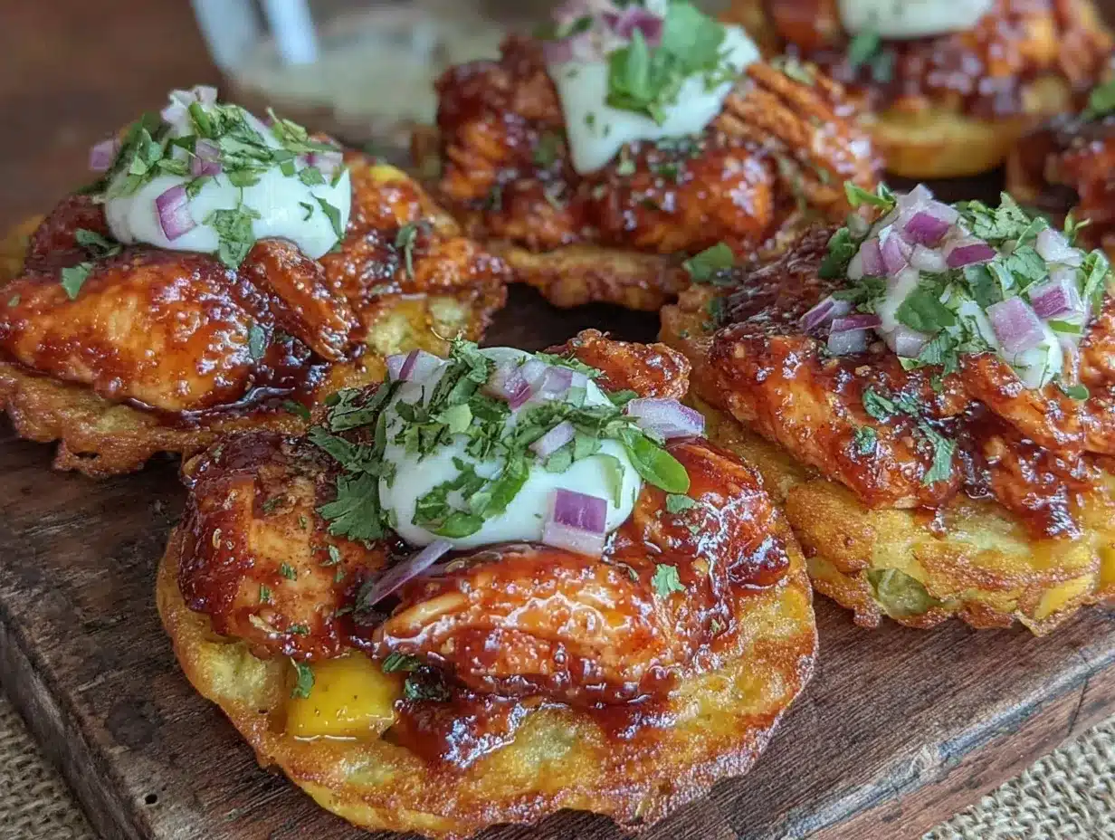 mango habanero chicken tostadas preparation steps