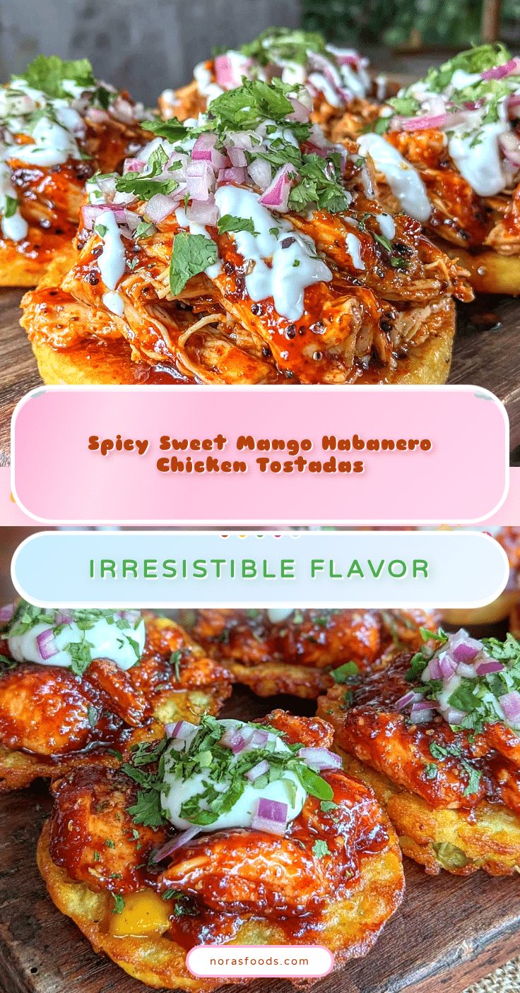 mango habanero chicken tostadas recipe
