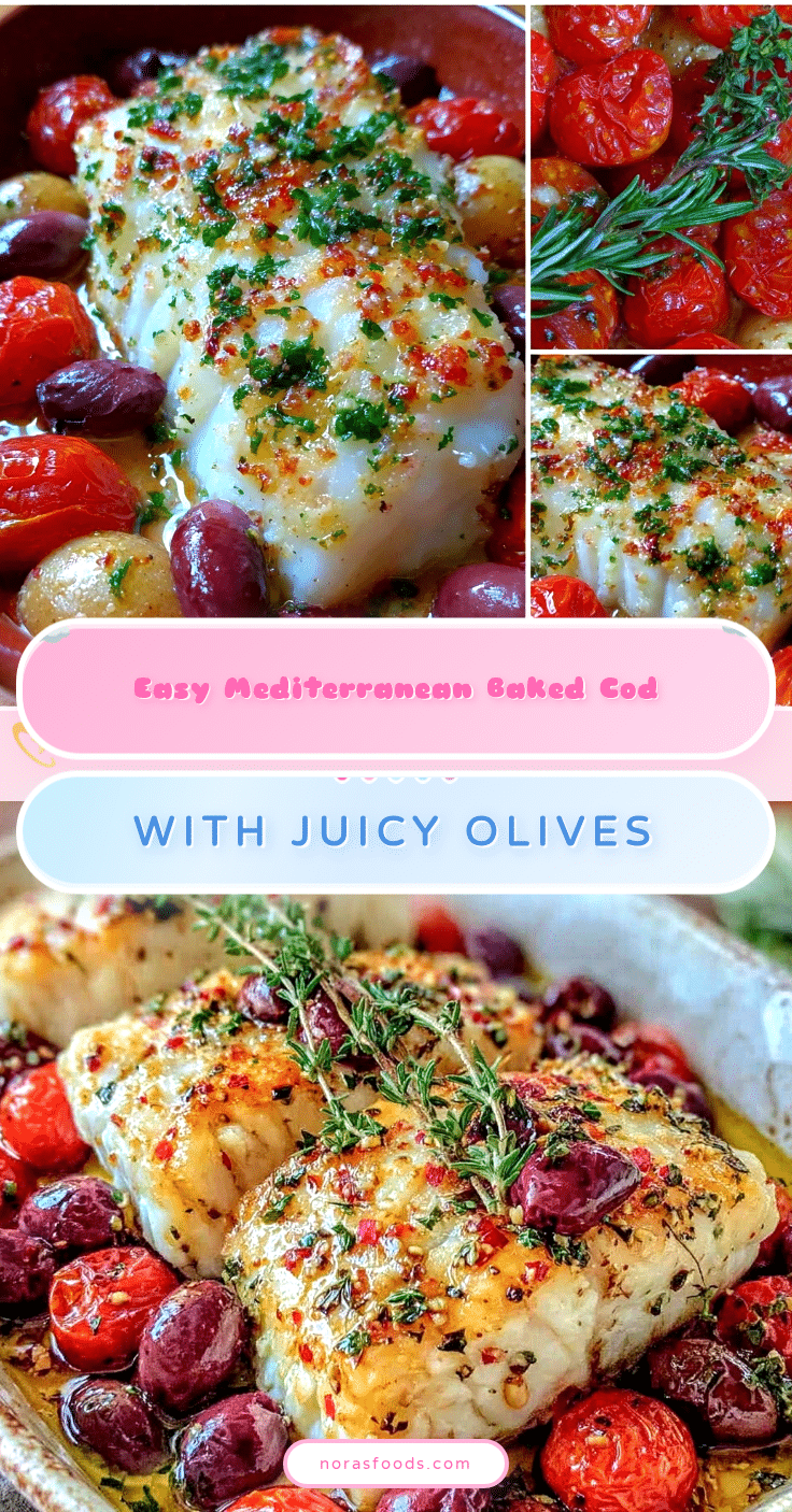 Mediterranean baked cod recipe