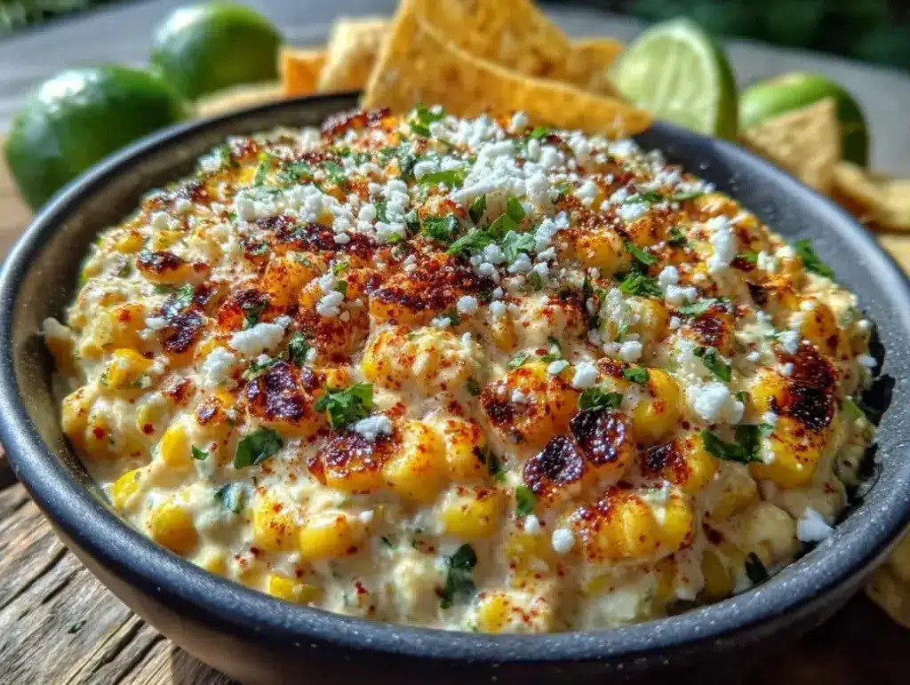 mexican street corn dip - featured image