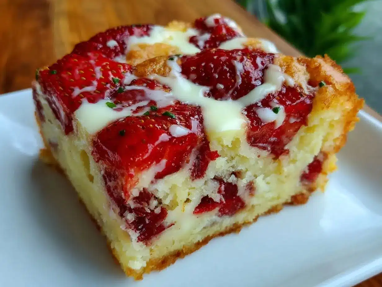 moist strawberry earthquake cake preparation steps