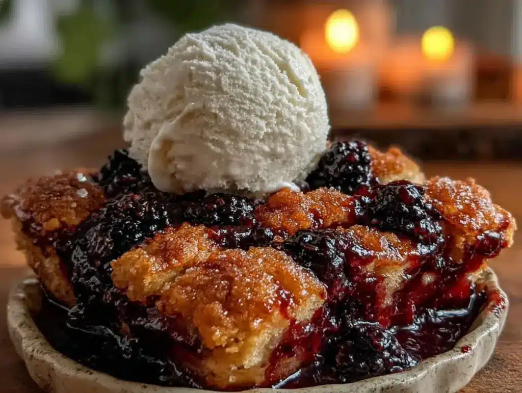 mulberry cobbler recipe - featured image