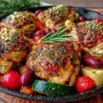 one pan greek chicken - featured image