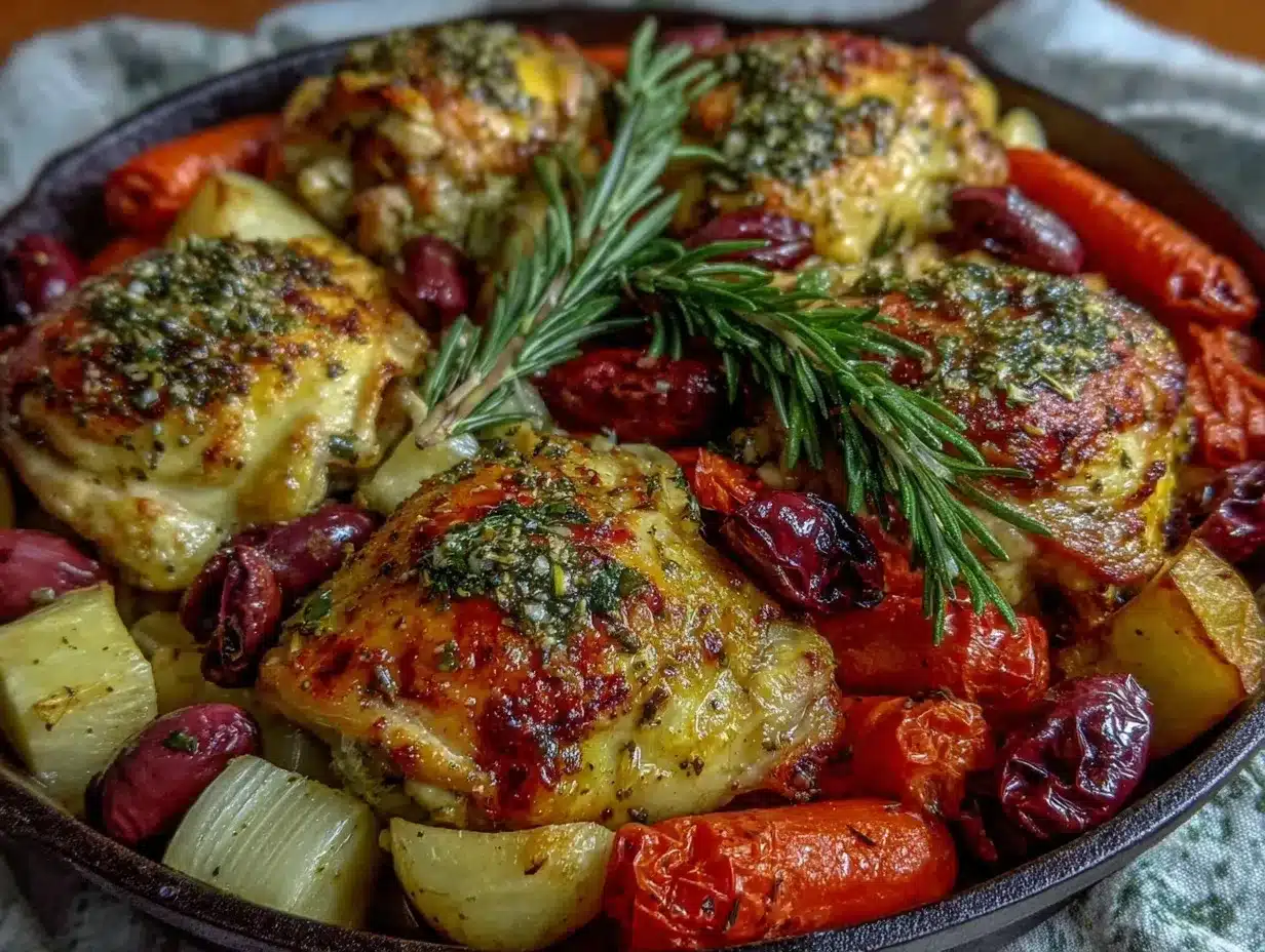 one pan greek chicken preparation steps