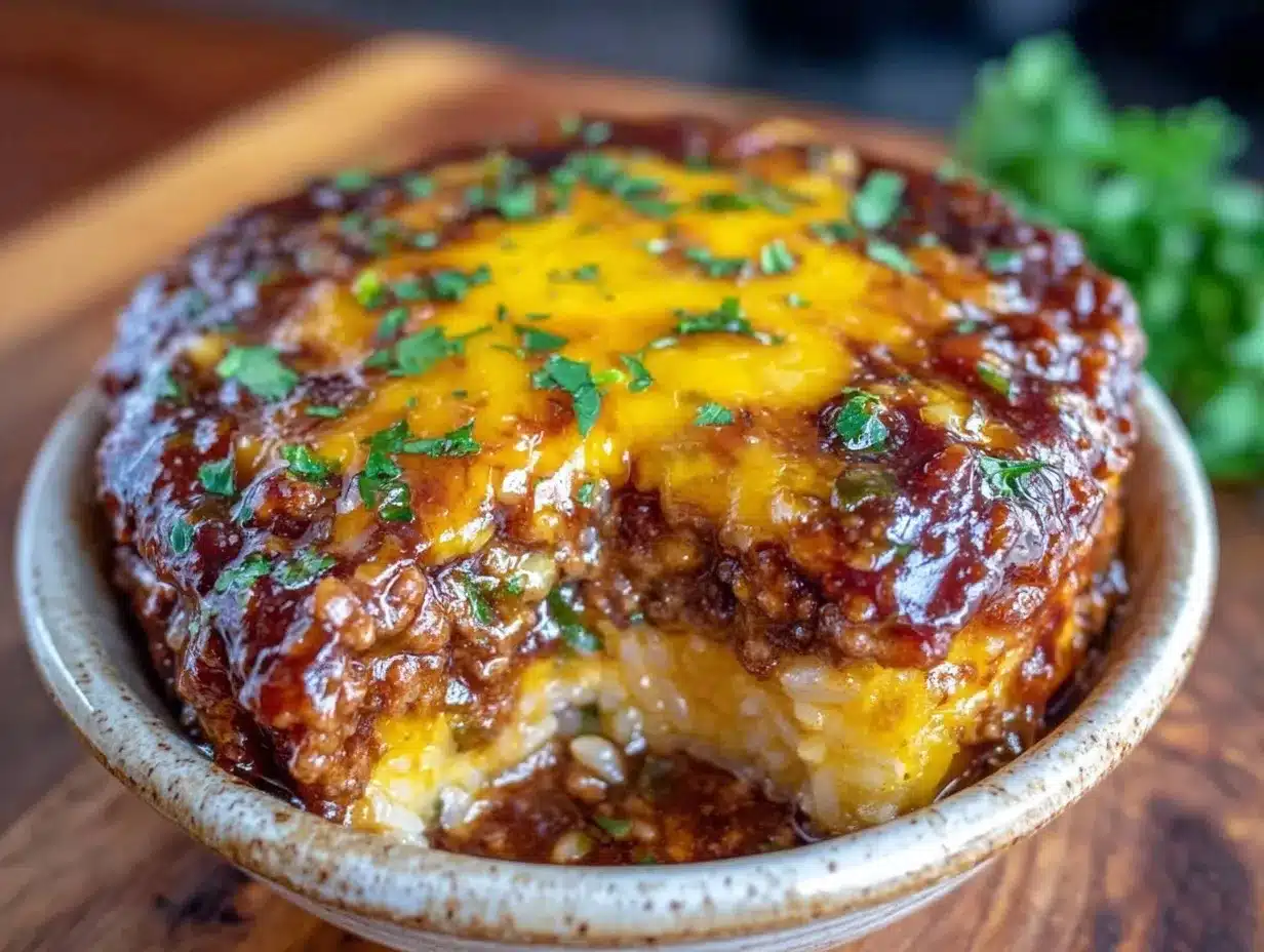 one-pot ground beef and rice casserole preparation steps
