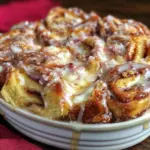 overnight cinnamon roll french toast bake - featured image