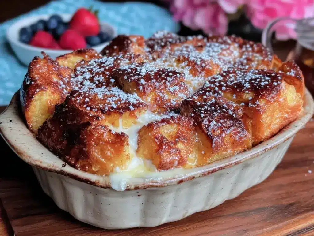 overnight french toast casserole - featured image