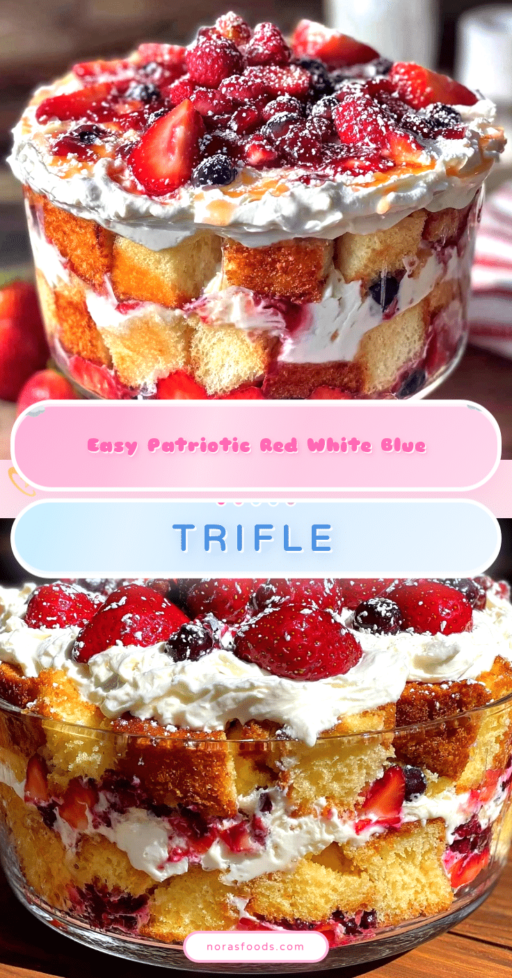 patriotic red white blue trifle recipe