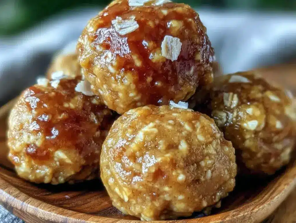 peanut butter protein balls - featured image
