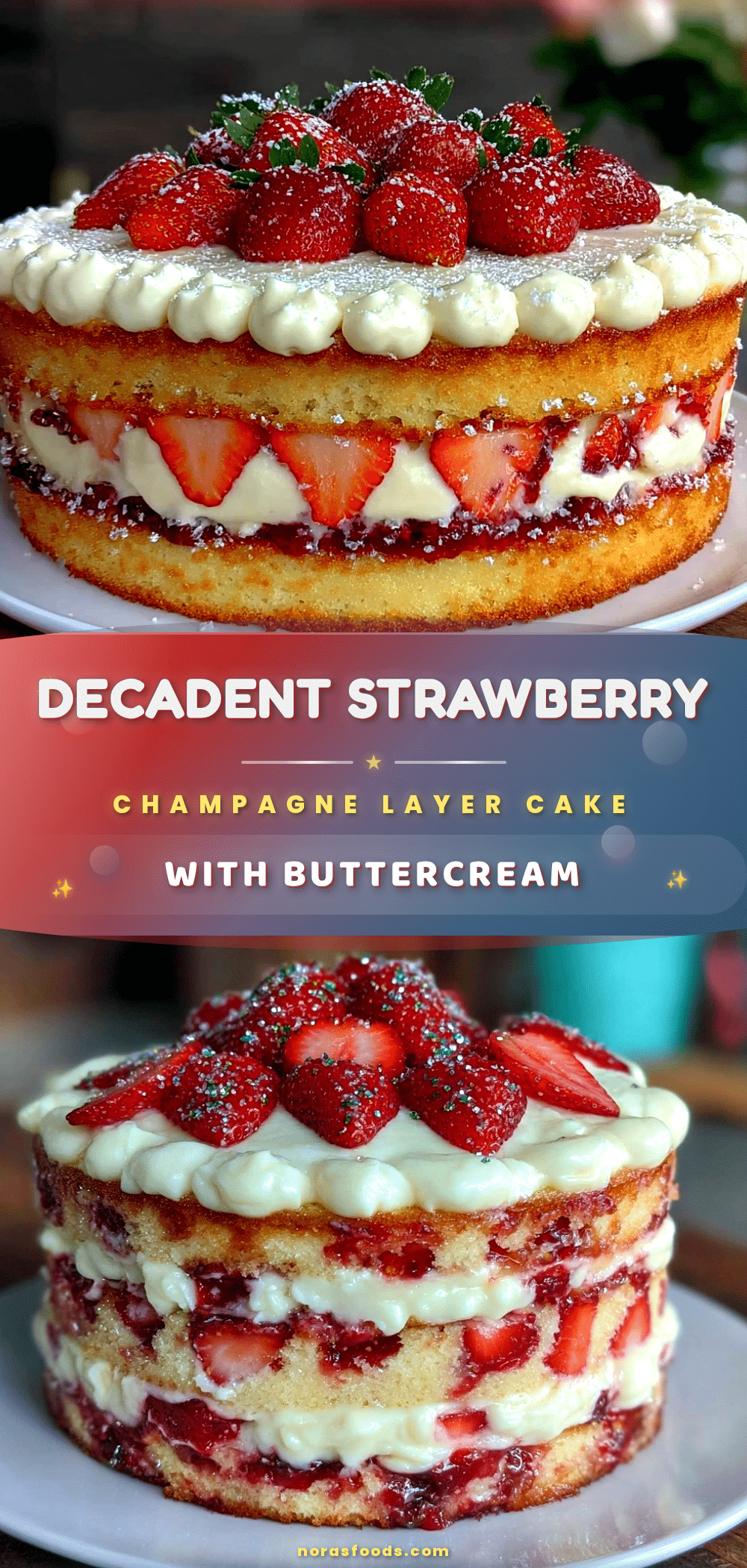perfect strawberry champagne layer cake recipe
