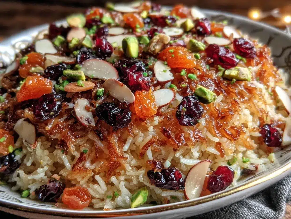 Persian Jeweled Rice preparation steps
