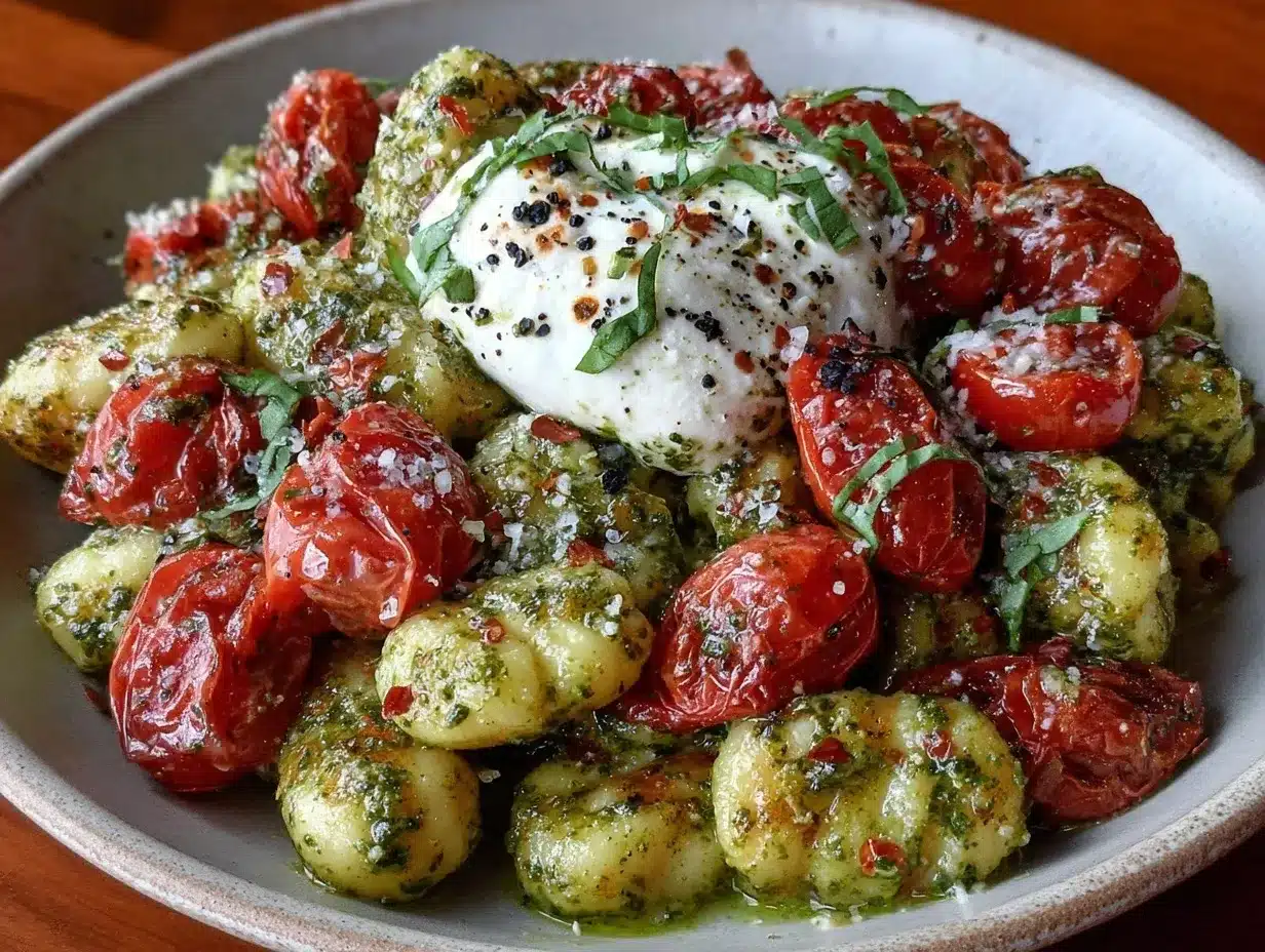 pesto gnocchi preparation steps